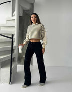 Kadın Modern Siyah Pantolon