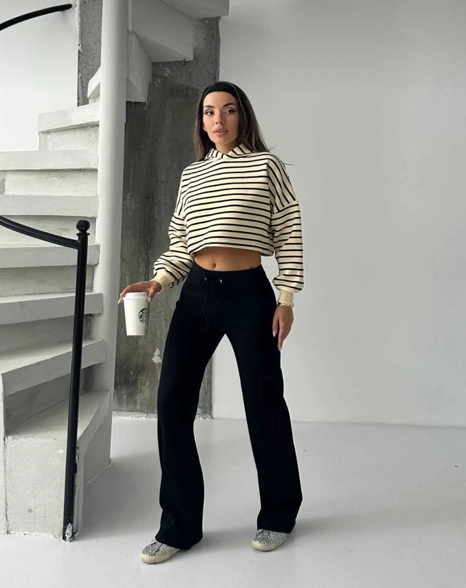 Kadın Modern Siyah Pantolon