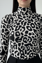 Kadın Zebra Desen Sandy Bluz