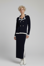 Kadın Triko Ceket Etek İkili Takım