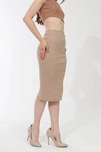 Kadın Taş Renk Kaşkorse Kalem Etek