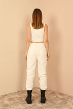 Kadın  Ekru  Pantolon Dört Mevsim