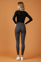 Kadın Fitilli Gri Tayt