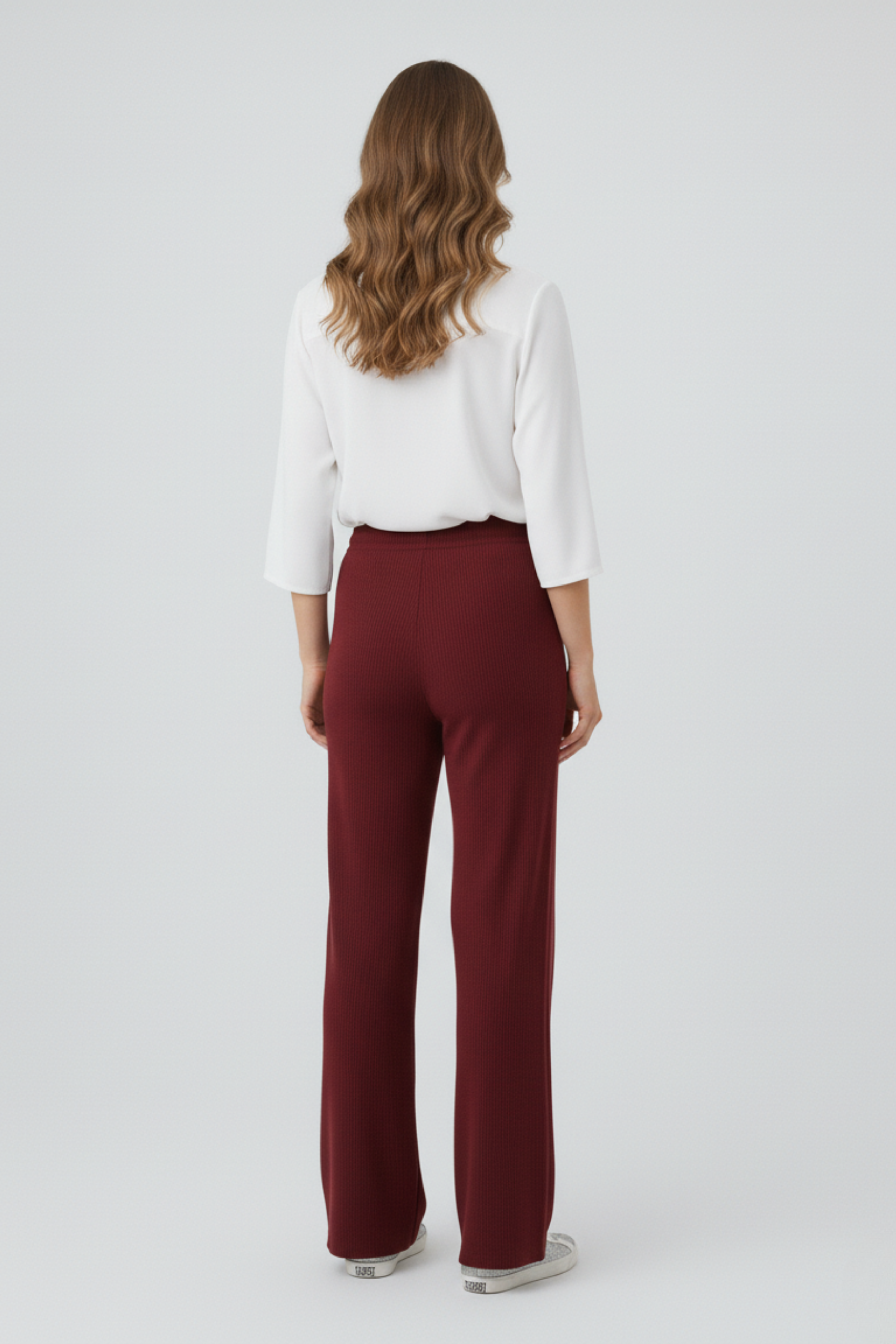 Kadın Modern Bordo Pantolon