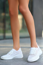 Wina Beyaz Triko Spor Ayakkabı