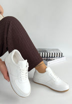 Ceyyan Beyaz Cilt Bağcıklı Spor Ayakkabı