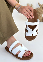 Kooni Beyaz Cilt Terlik