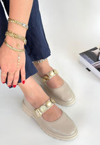 Okira Bej Rugan Oxford Ayakkabı