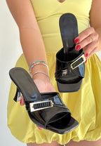 Sief Siyah Rugan Topuklu Terlik