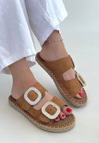 Hertas Vizon Nubuk Tokalı Terlik