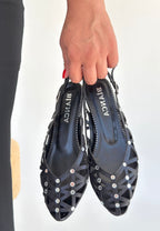 Faty Siyah Cilt Babet Ayakkabı