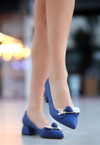 Jies Mavi Topuklu Ayakkabı