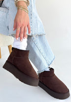 Linne Kahverengi Süet Bot