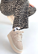 Muden Bej Süet Bağcıklı Bot