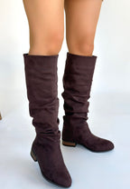 Winda Kahverengi Süet Körüklü Çizme