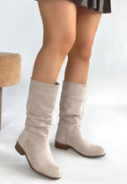 Plod Bej Süet Çizme