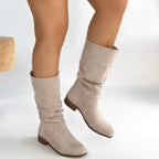 Plod Bej Süet Çizme