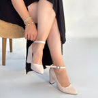 Rity Bej Cilt Topuklu Ayakkabı