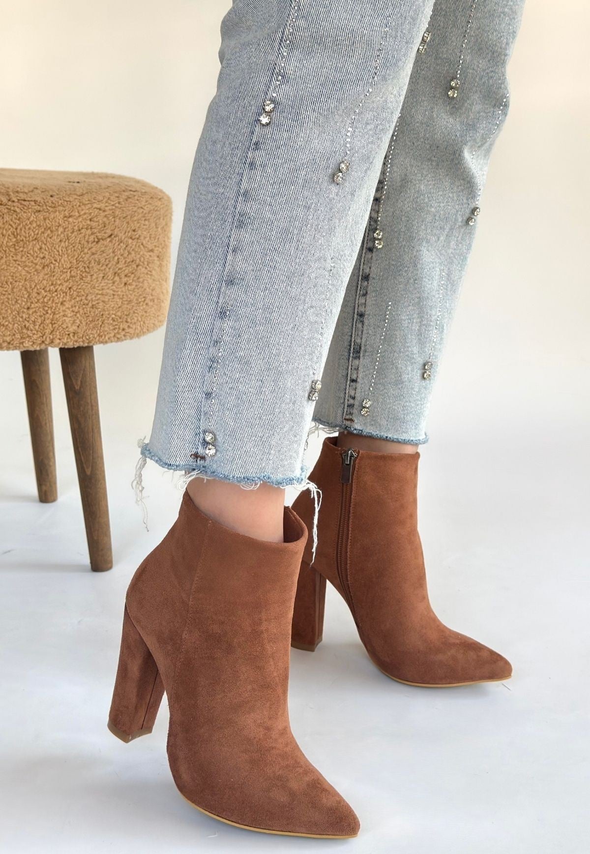 Loora Vizon Süet Topuklu Bot