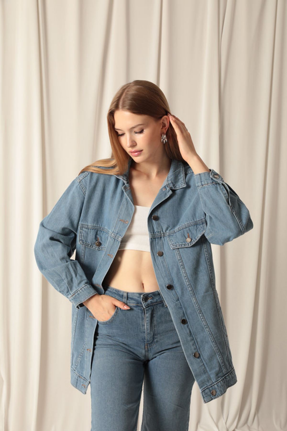 Denim%20Kumaş%20Cep%20Detay%20Kadın%20Mavi%20Kot%20Ceket