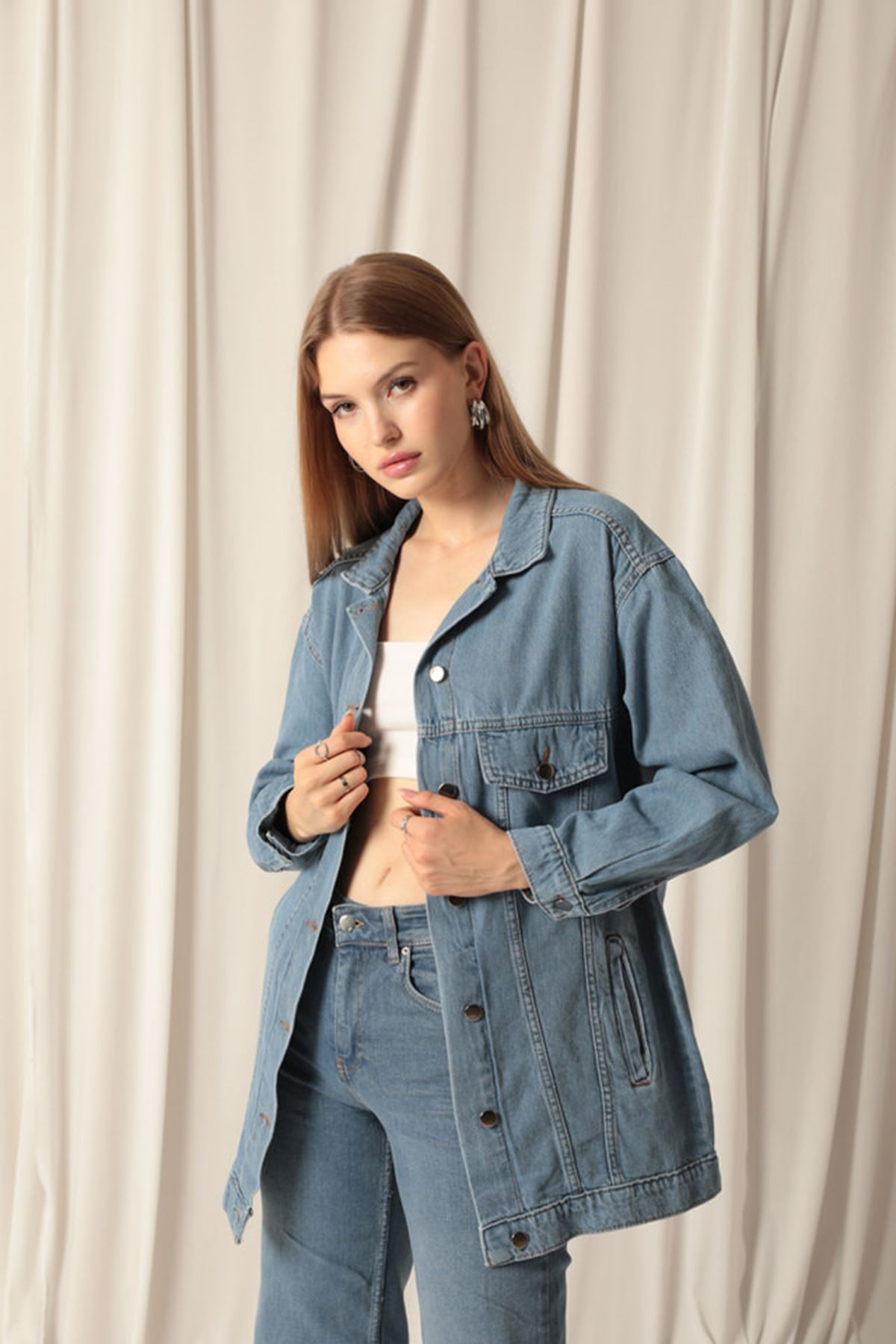 Denim%20Kumaş%20Cep%20Detay%20Kadın%20Mavi%20Kot%20Ceket