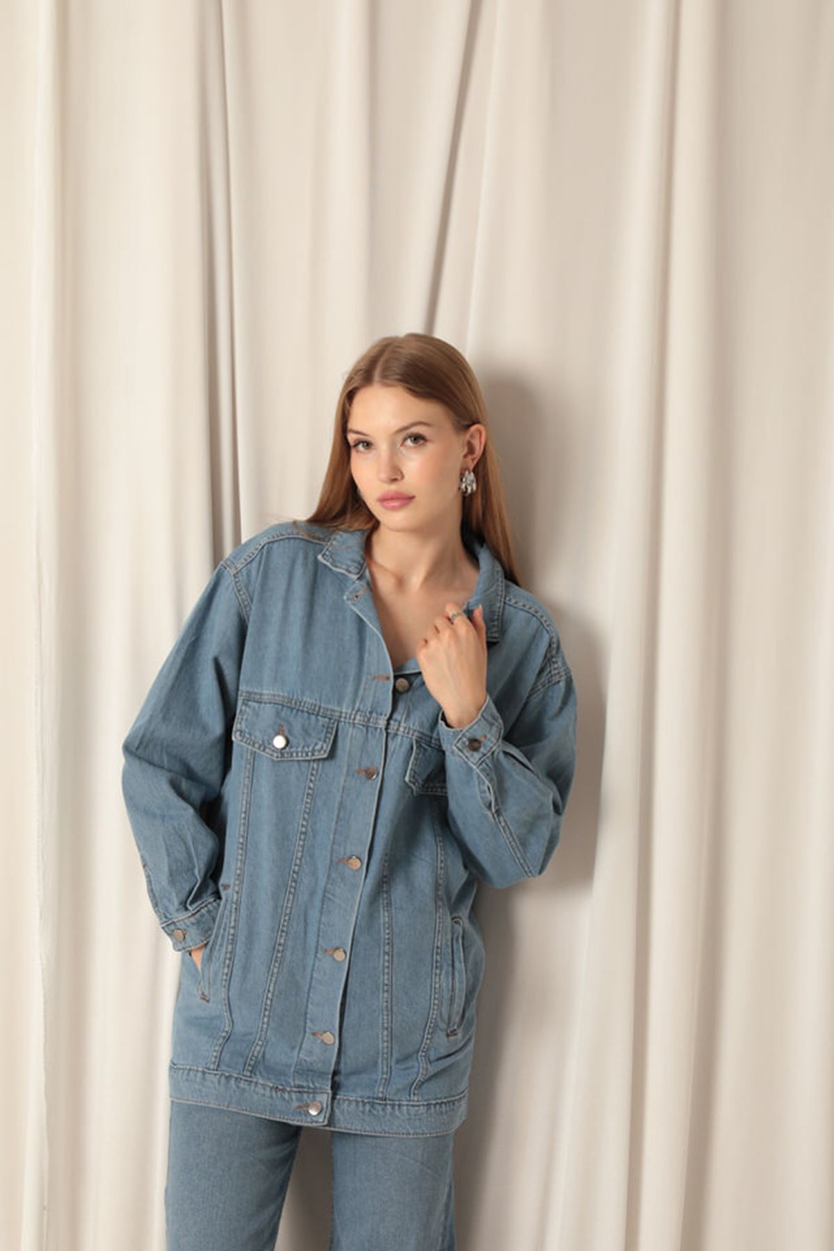 Denim%20Kumaş%20Cep%20Detay%20Kadın%20Mavi%20Kot%20Ceket