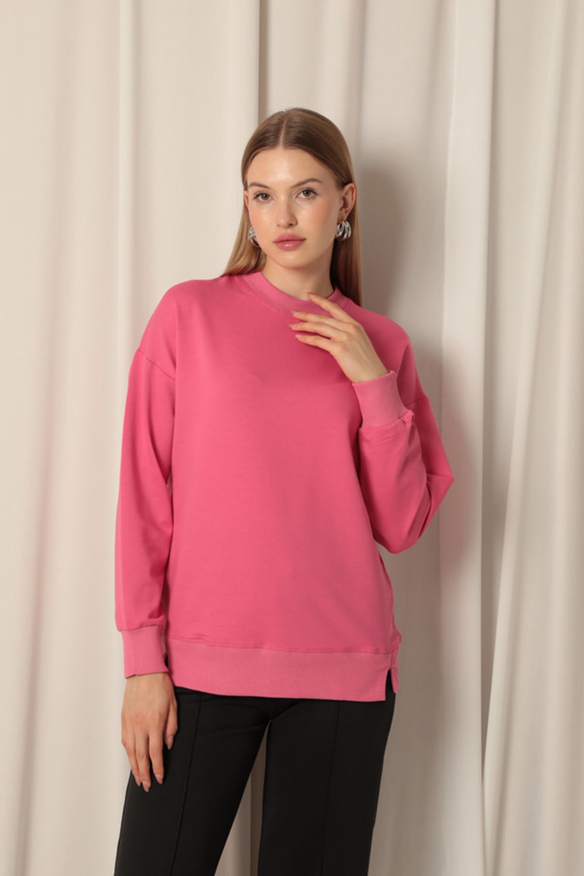 İki%20İplik%20Kumaş%20Kadın%20Pembe%20Sweat