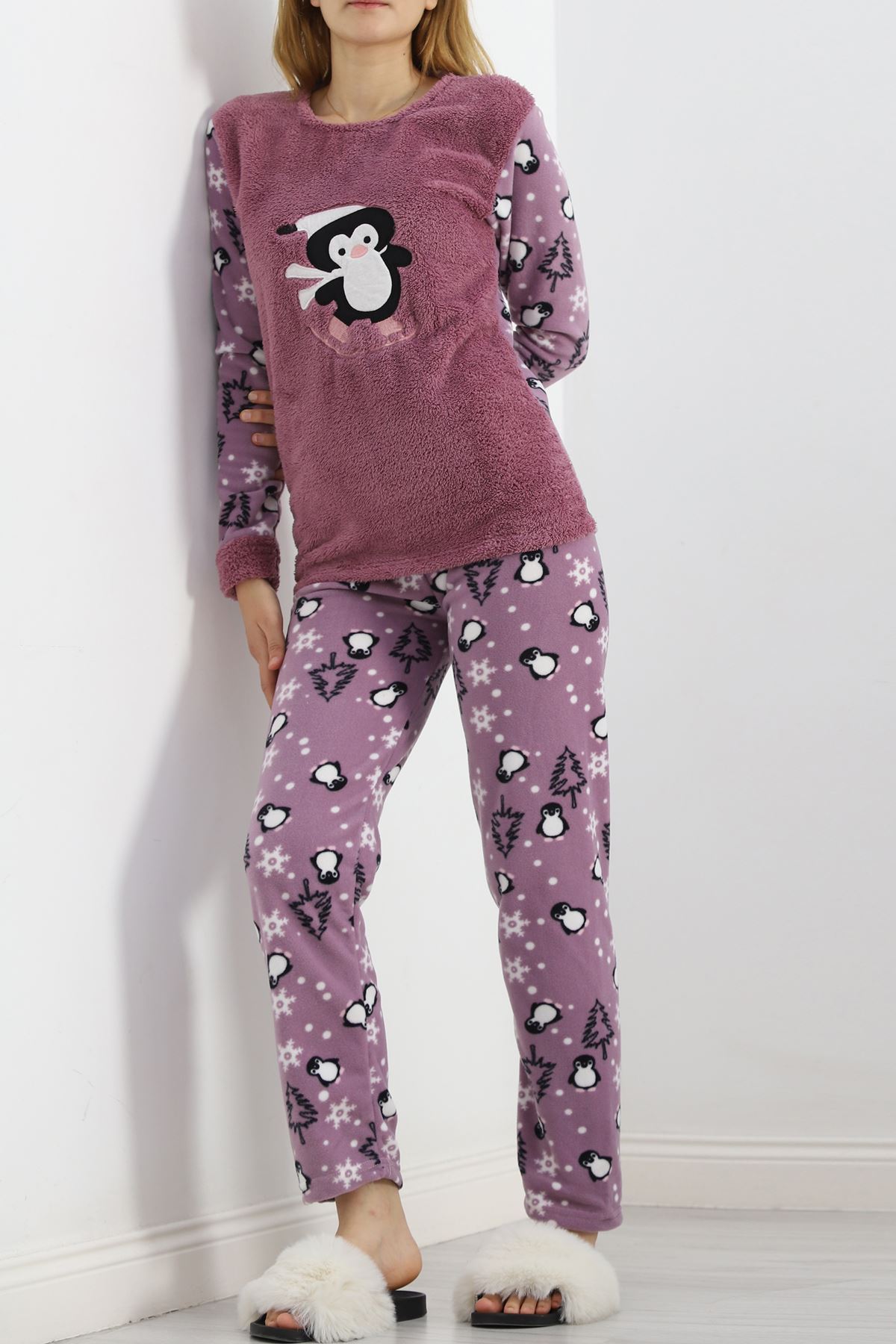 Peluş%20Polar%20Pijama%20Takımı%20Lila%20-%2019178.1050.