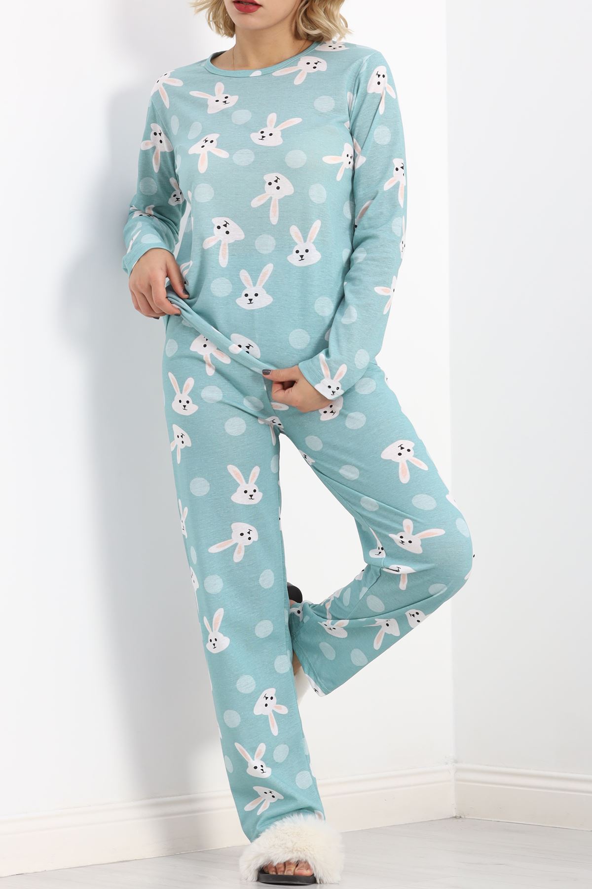 Alt%20Üst%20Aynı%20Rotasyon%20Pijama%20Takımı%20Mint%20-%20788.1287.