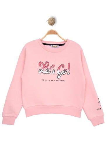 8-12 Yaş Kız Çocuk Sweat Pembe - 725554.1576.