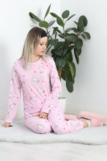 Alt Üst Aynı Rotasyon Pijama Takımı Tozpembe1 - 788.1287.